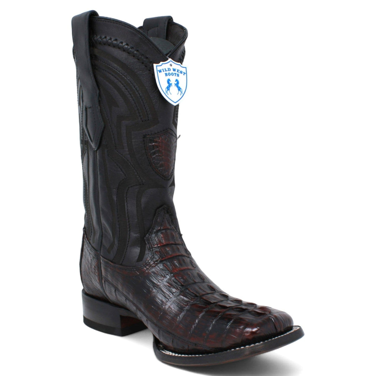 Wild West Boots Boots Men's Wild West Caiman Tail Ranch Toe Boot 2824L0118