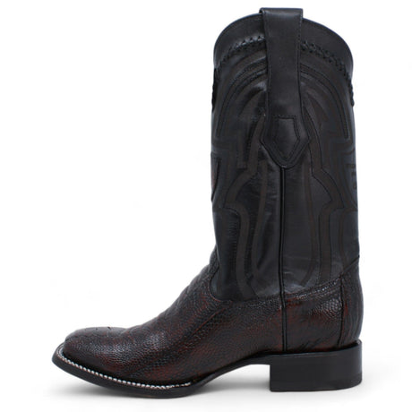 Wild West Boots Boots Men's Wild West Ostrich Leg Ranch Toe Boot 2824L0518