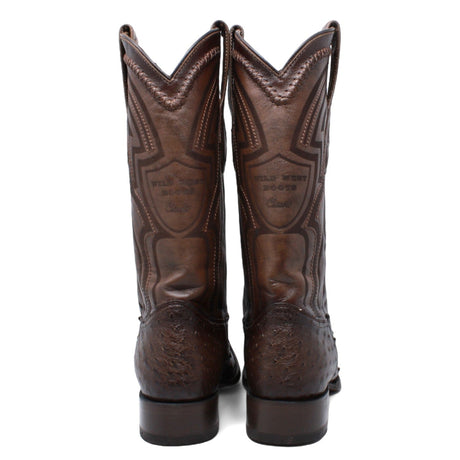 Wild West Boots Boots Men's Wild West Ostrich Skin Snip Toe Boot 294L0316