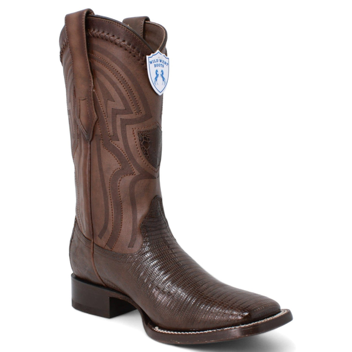 Wild West Boots Boots Men's Wild West Teju (Lizard) Ranch Toe Boot 2824L0707