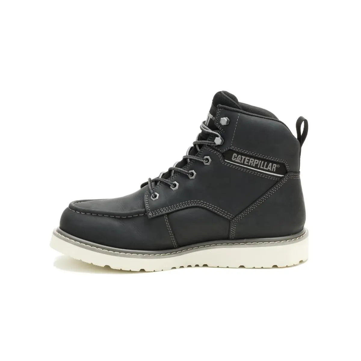 Wolverine Boots Men's Reclaimer Wedge Waterproof Work Boot Black Color - CAT