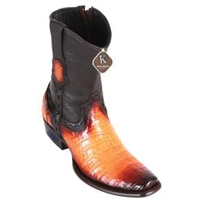 King Exotic Boots 6 Men's King Exotic Caiman Belly Dubai Style Short Boot 479B8201