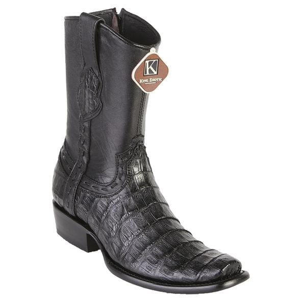 King Exotic Boots 6 Men's King Exotic Caiman Belly Dubai Style Short Boot 479B8205