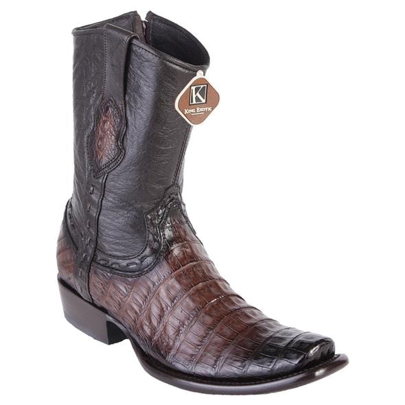 King Exotic Boots 6 Men's King Exotic Caiman Belly Dubai Style Short Boot 479B8216