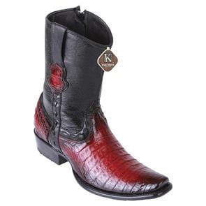 King Exotic Boots 6 Men's King Exotic Caiman Belly Dubai Style Short Boot 479B8243