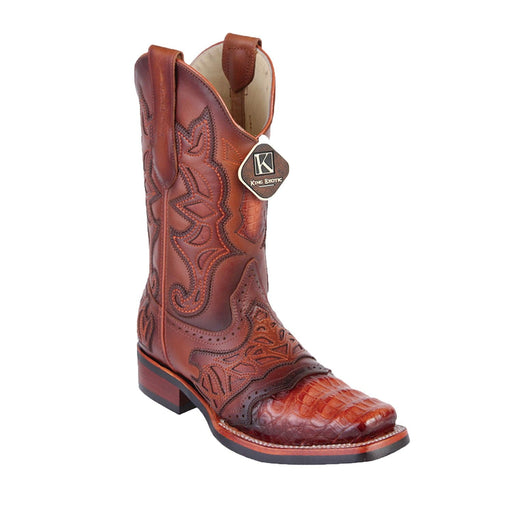 King Exotic Boots 6 Men's King Exotic Caiman Belly Rodeo Toe Boot 48118203