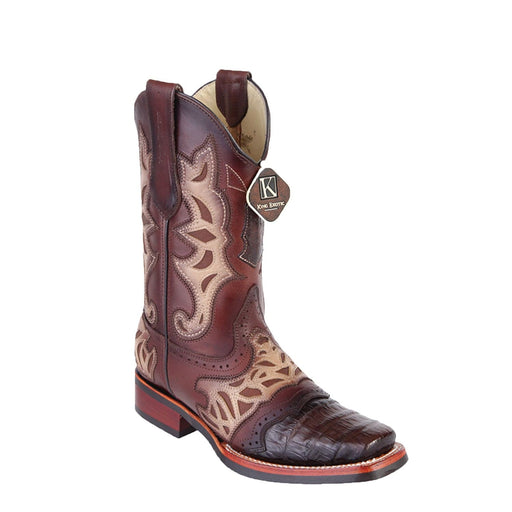 King Exotic Boots 6 Men's King Exotic Caiman Belly Rodeo Toe Boot 48118207