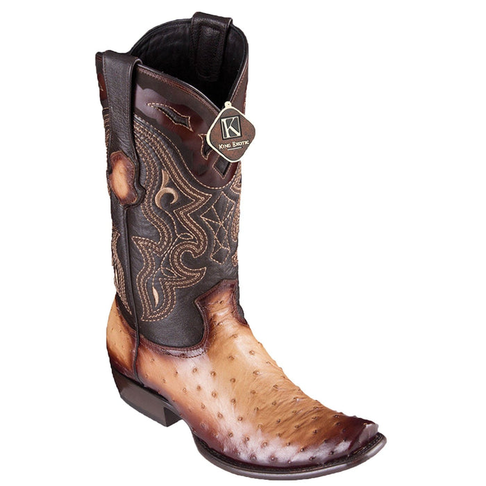 King Exotic Boots 6 Men's King Exotic Original Ostrich Dubai Style Boot 4790315