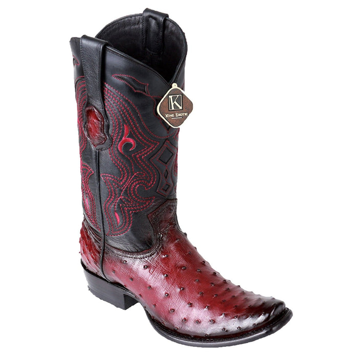 King Exotic Boots 6 Men's King Exotic Original Ostrich Dubai Style Boot 4790343