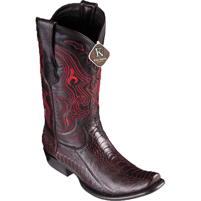 King Exotic Boots 6 Men's King Exotic Original Ostrich Leg Dubai Style Boot 4790518