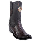 King Exotic Boots 6 Men's King Exotic Original Ostrich Leg Skin Dubai Style Short Boot 479B0516