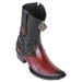King Exotic Boots 6 Men's King Exotic Original Ostrich Leg Skin Dubai Style Short Boot 479B0543