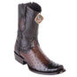 King Exotic Boots 6 Men's King Exotic Original Ostrich Skin Dubai Style Short Boot 479B0316