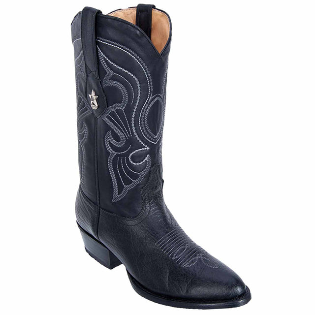 Los Altos Boots Boots 6 Men's Los Altos Bull Shoulder Skin Round Toe Boots 653105