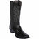 Western Genuine Caiman Belly Skin 7x Toe Boots Black Color - Los Altos boots - Side View 