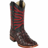 Los Altos Boots Boots 6 Men's Los Altos Monster Fish Skin Wide Square Toe Boot 8221018