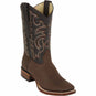 Los Altos Boots Boots Los Altos Genuine Leather Wide Square Toe Boot 8226207