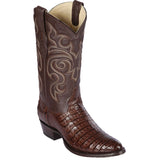 Los Altos Boots Boots Men's Los Altos Caiman Belly Skin Round Toe Boot 658207