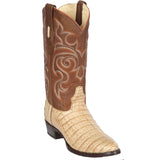 Los Altos Boots Boots Men's Los Altos Caiman Belly Skin Round Toe Boot 65G8251