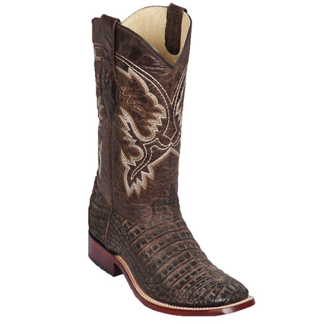 Los Altos Boots Boots Men's Los Altos Caiman Belly Skin Wide Square Toe Boot 8228235