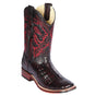 Los Altos Boots Boots Men's Los Altos Caiman Belly Wide Square Toe Boot 8268218