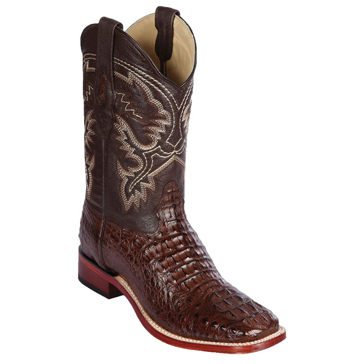 Los Altos Boots Boots Men's Los Altos Caiman Hornback Wide Square Toe Boot 8220207