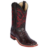 Los Altos Boots Boots Men's Los Altos Caiman Hornback Wide Square Toe Boot 8220218