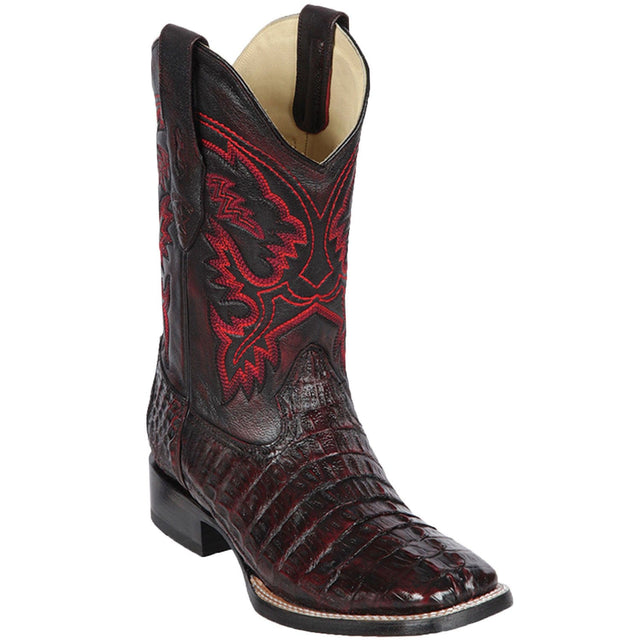 Los Altos Boots Boots Men's Los Altos Caiman Tail Wide Square Toe Boot 8220118