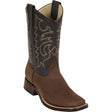 Los Altos Boots Boots Men's Los Altos Genuine Leather Wide Square Toe Boot 8266207