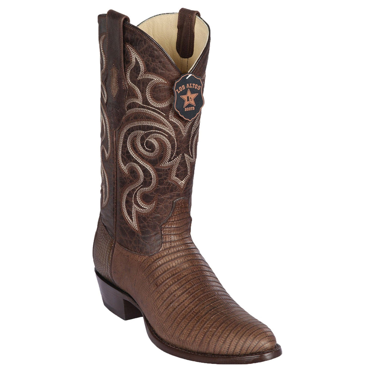 Los Altos Boots Boots Men's Los Altos Lizard Skin Round Toe Boot 65G0707