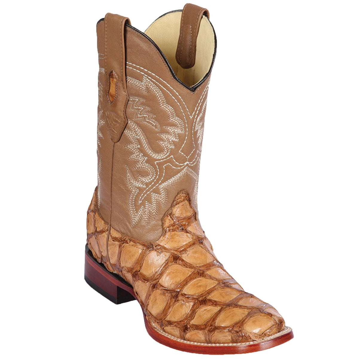 Los Altos Boots Boots Men's Los Altos Monster Fish Skin Wide Square Toe Boot 8221011