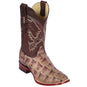 Los Altos Boots Boots Men's Los Altos Monster Fish Skin Wide Square Toe Boot 8221065