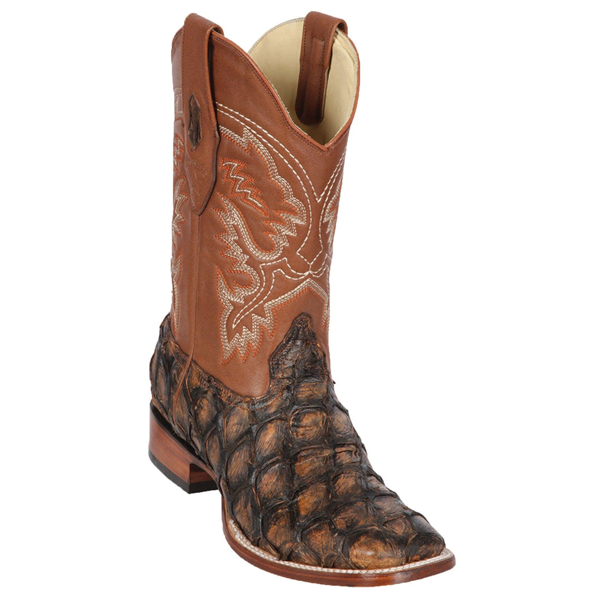 Los Altos Boots Boots Men's Los Altos Monster Fish Skin Wide Square Toe Boot 8221088