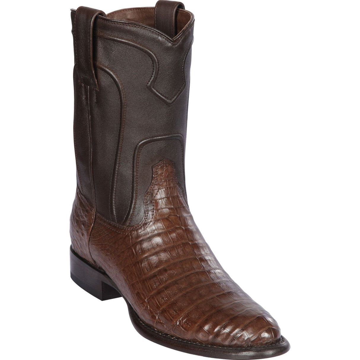 Los Altos Boots Boots Men's Los Altos Original Caiman Belly Roper Toe Boots 698207