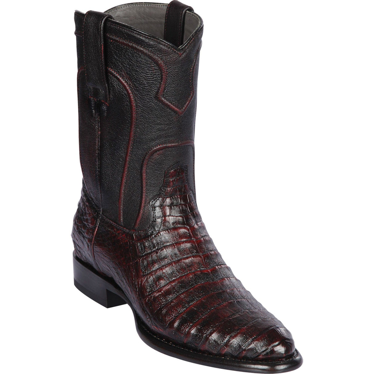 Los Altos Boots Boots Men's Los Altos Original Caiman Belly Roper Toe Boots 698218