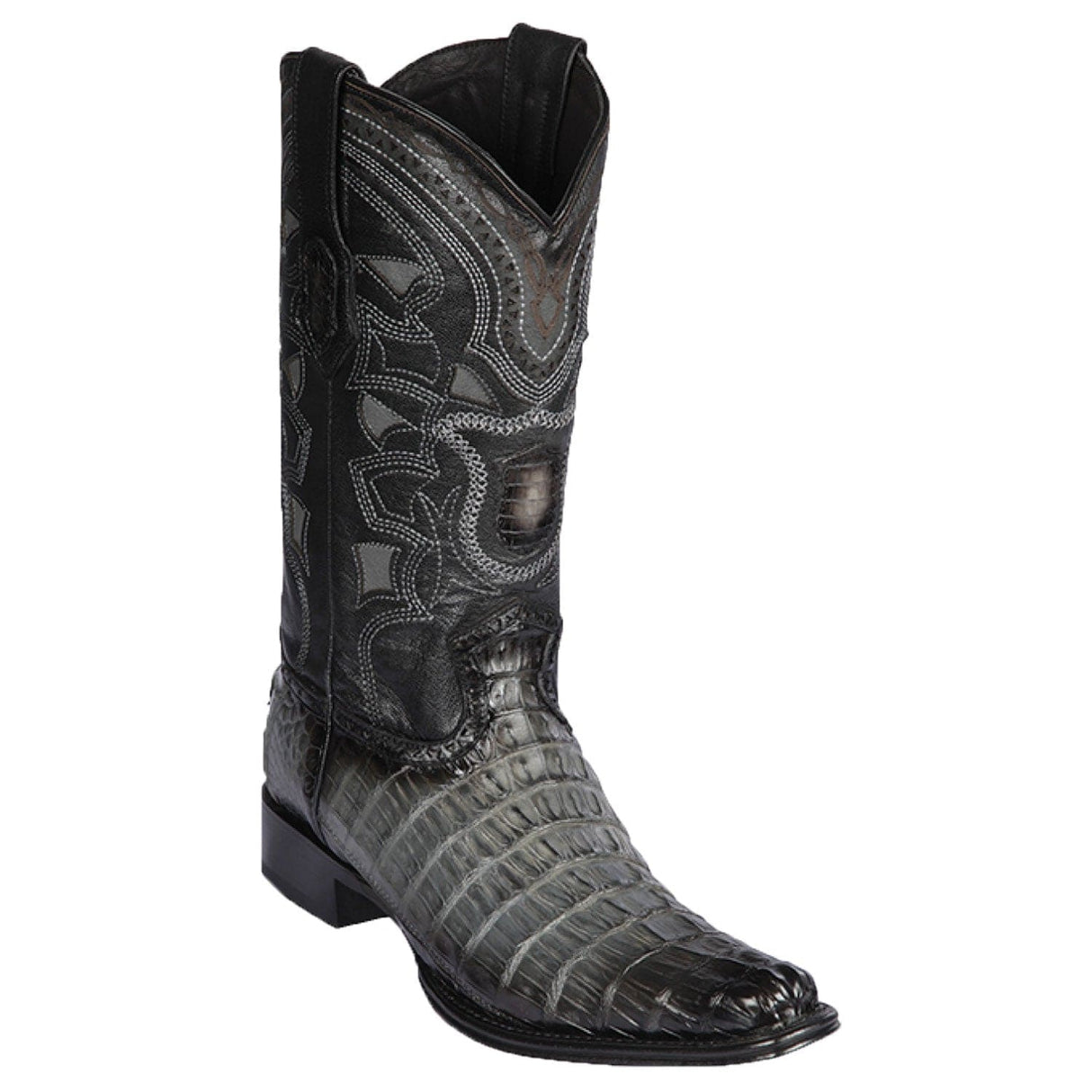 Los Altos Boots Boots Men's Los Altos Original Caiman Tail European Square Toe Boot 760138