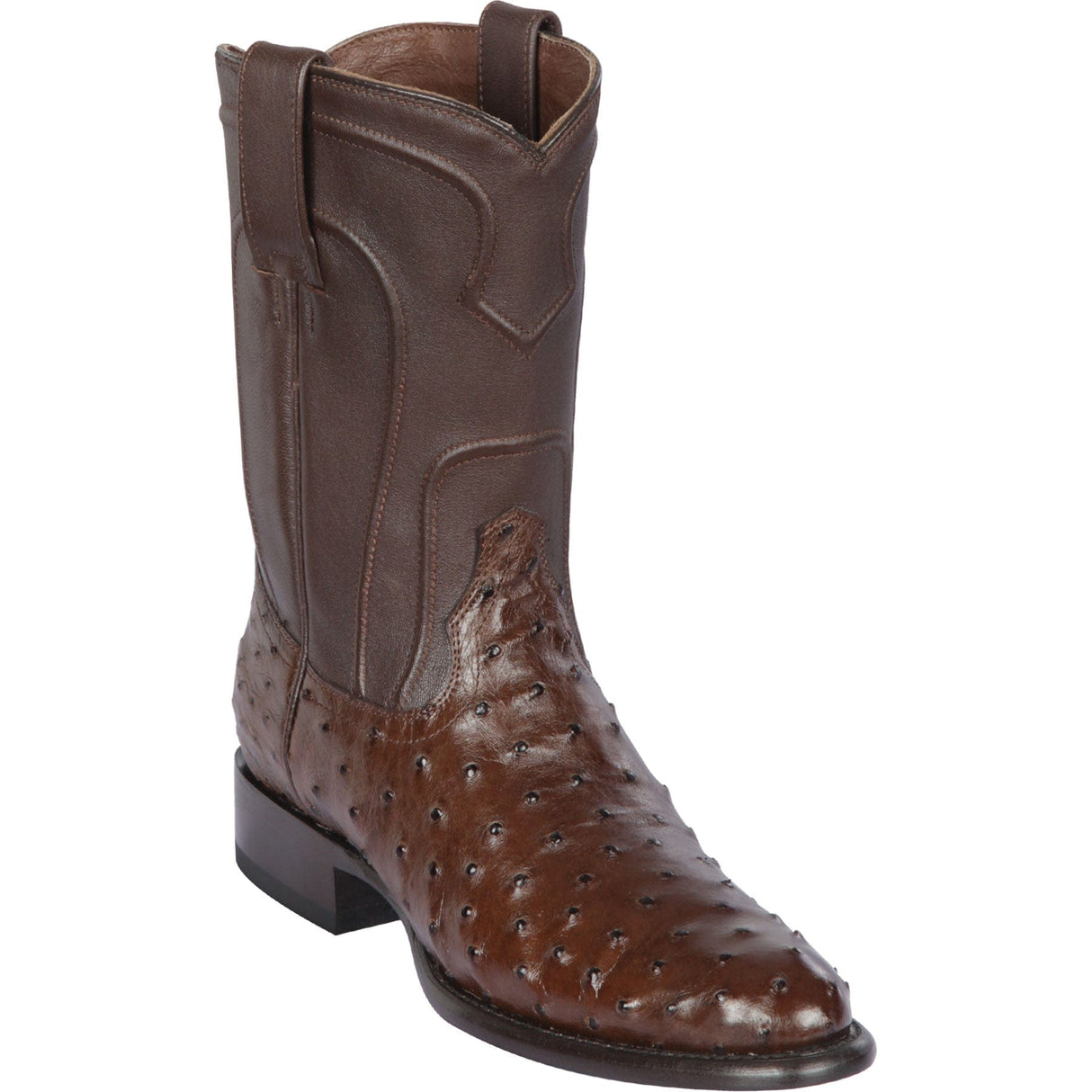 Los Altos Boots Boots Men's Los Altos Original Full Quill Ostrich Boots Roper Toe 690307