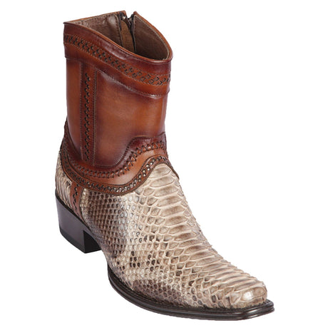 Los Altos Boots Boots Men's Los Altos Original Python Skin European Toe Short Boot 76B5785