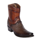 Los Altos Boots Boots Men's Los Altos Original Smooth Ostrich Skin European Toe Short Boot 76B9716