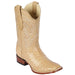 Los Altos Boots Boots Men's Los Altos Ostrich Skin Wide Square Toe Boot 8220311