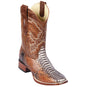 Los Altos Boots Boots Men's Los Altos Python Skin Wide Square Toe Boot 8225788