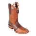Los Altos Boots Leather Cowboy Boots Original Cowhide Leather Skin Rodeo Toe Boot LAB-8143851