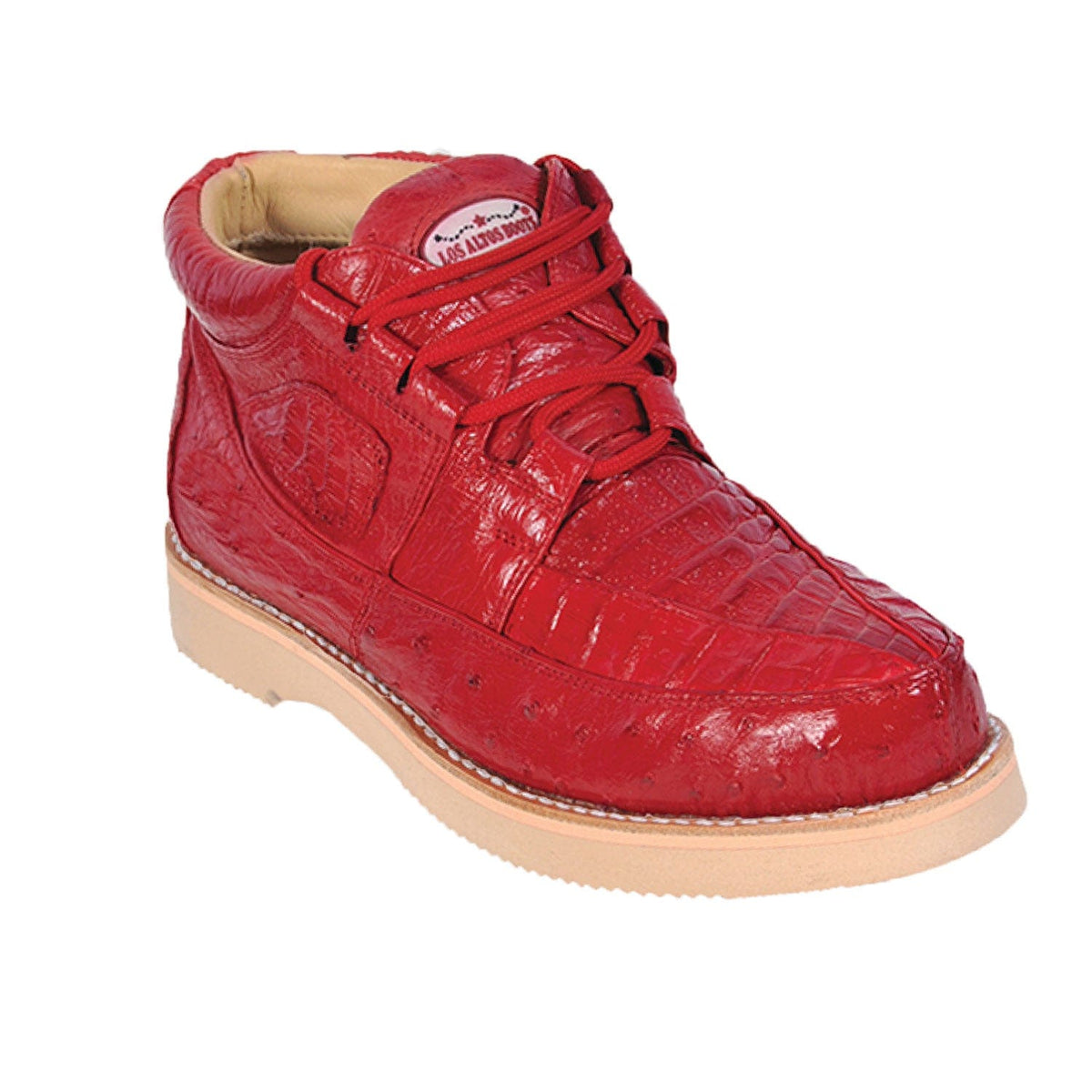 Men's Los Altos Caiman and Ostrich Skin Shoe ZA050212 — New West Boots