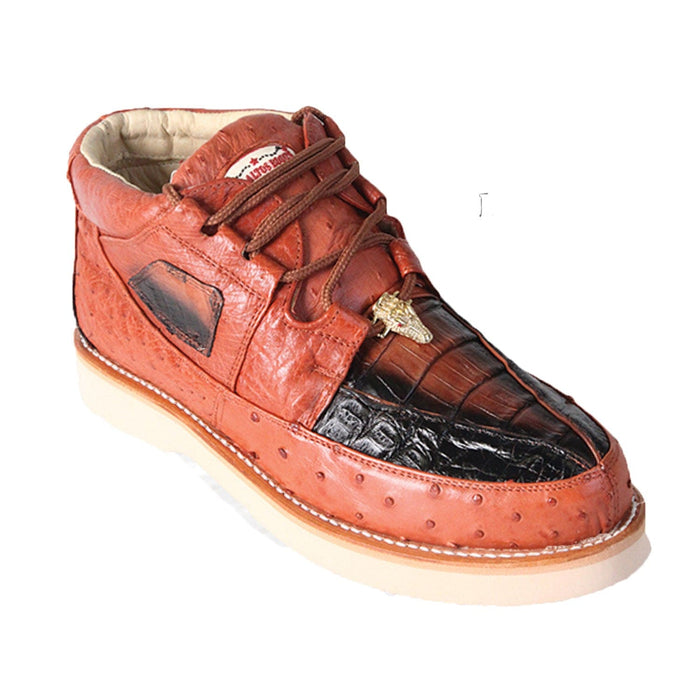Los Altos Shoes Shoes 6 Men's Los Altos Caiman and Ostrich Skin Shoe ZA050258
