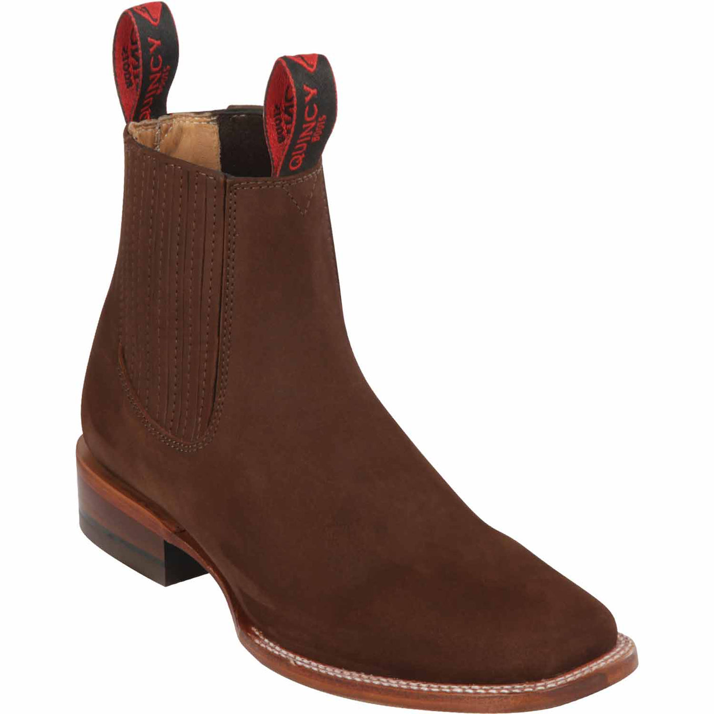 Men's Quincy Wide Square Toe Ankle Boot Q82B6394 —