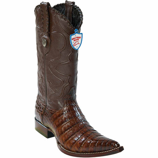 Wild West Boots Boots 6 Men's Wild West Caiman Belly Skin 3X Toe Boot 2958207