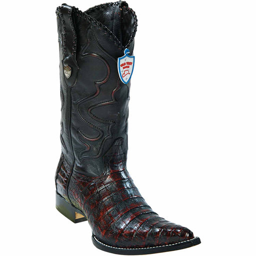 Wild West Boots Boots 6 Men's Wild West Caiman Belly Skin 3X Toe Boot 2958218