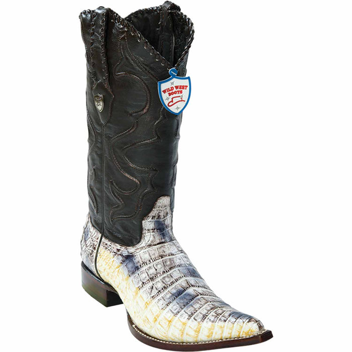Wild West Boots Boots 6 Men's Wild West Caiman Belly Skin 3X Toe Boot 2958249