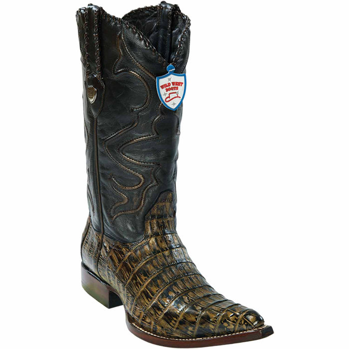 Wild West Boots Boots 6 Men's Wild West Caiman Belly Skin 3X Toe Boot 2958285