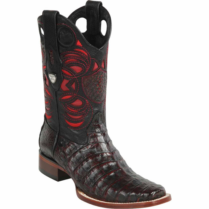 Wild West Boots Boots 6 Men's Wild West Caiman Belly Skin Rodeo Toe Boot 28188218